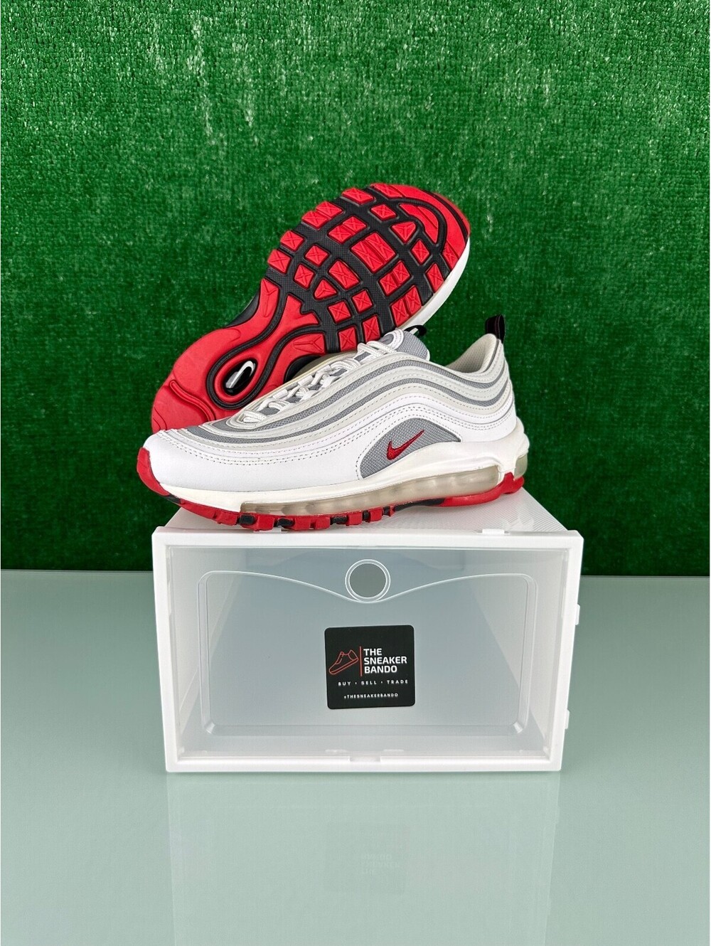 Size 5.5Y - Nike Air Max 97 White Bullet (GS) CLEAN!